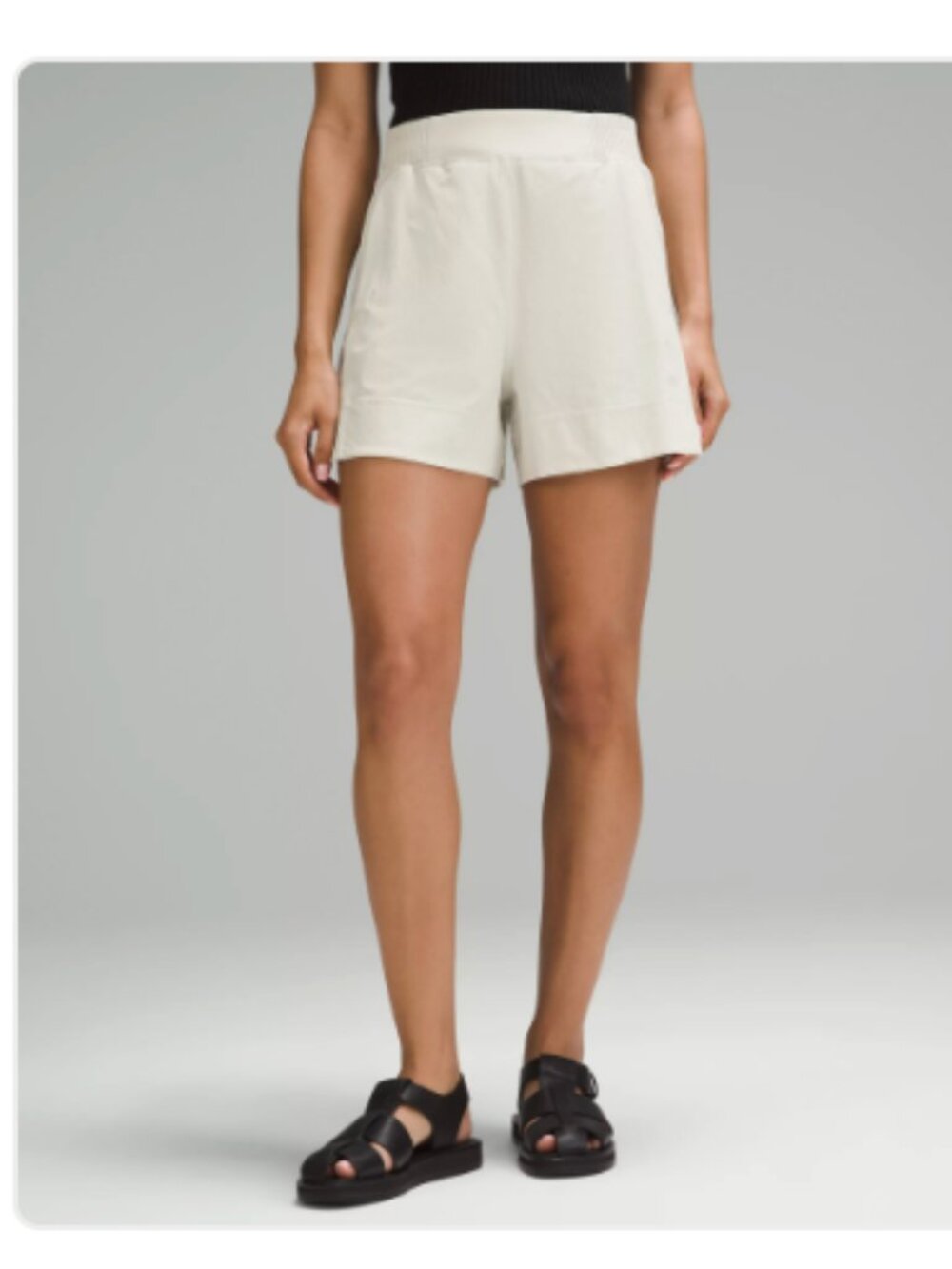 Lululemon Stretch Woven Relaxed-Fit High-Rise Short 4" Bone Size M